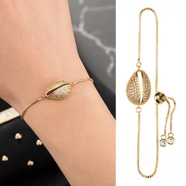 

link, chain rhinestone inlay alloy bracelet women adjustable hypoallergenic cuff bracelets m8694, Black