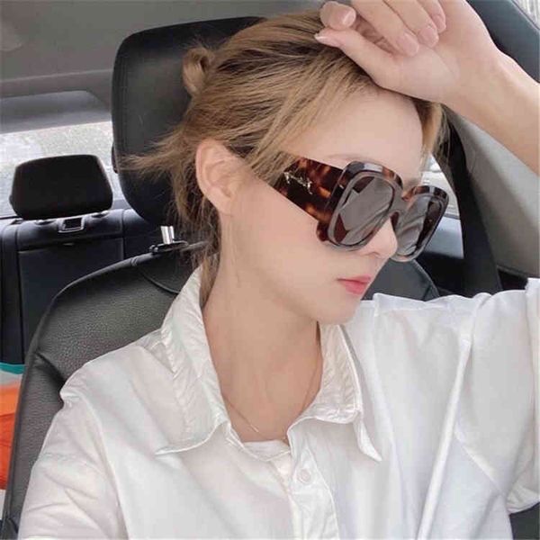 

2022 factory wholesale model star net red same plate square large frame fashion bb0119s sunglasses, White;black