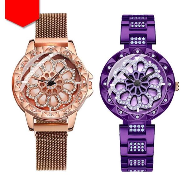 

wristwatches watches women's luxury magnetic starry sky woman clock quartz wristwatch fashion ladies relogio feminino, Slivery;brown