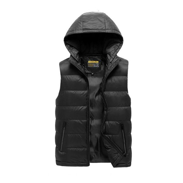 

men's jackets mens men winter sleeveless hooded softshell for windproof and waterproof coat shell jaqueta masculina plus size, Black;brown