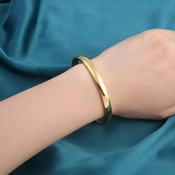 

bangle fashionable engraved titanium steel bracelet for women, Black