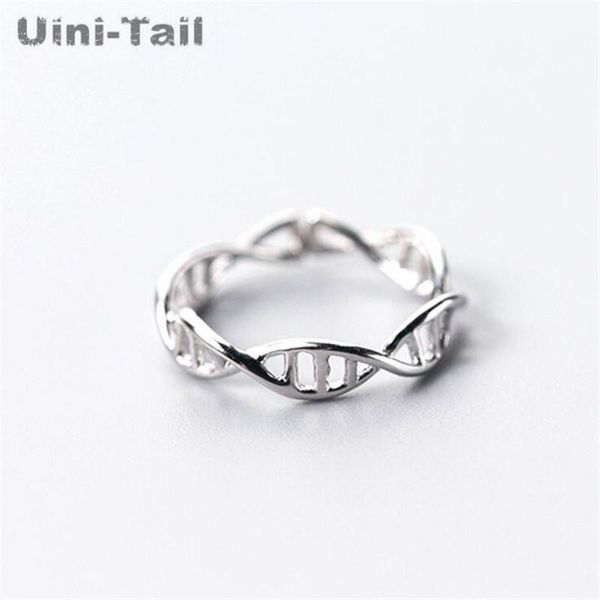 

twisted ring female korean influx student index finger 925 sterling silver fashion jewelry fresh personality cluster rings, Golden;silver