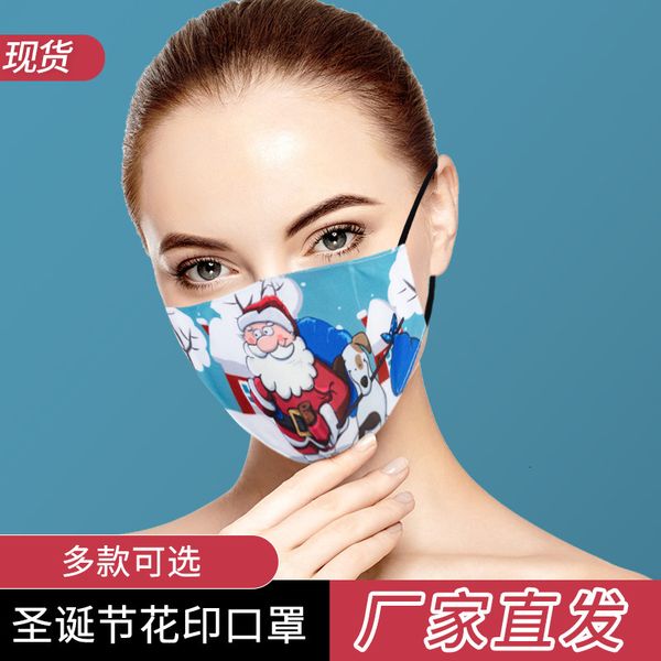 

claus santa deer digital printing mask adjustable with pm2.5