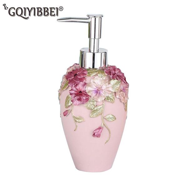

european style resin liquid soap dispenser bathroom accessories fashion shower gel filling bottles el shampoo bottle