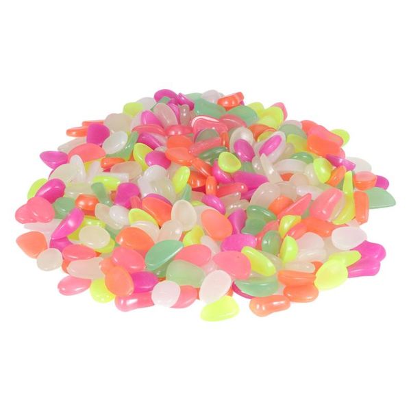 

decorations 600pcs vivid luminous aquarium stone chic fish tank pebble