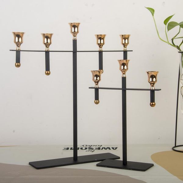 

candle holders year home decoration holder ornament wind chimes five-headed harpoon vintage high-foot ornaments