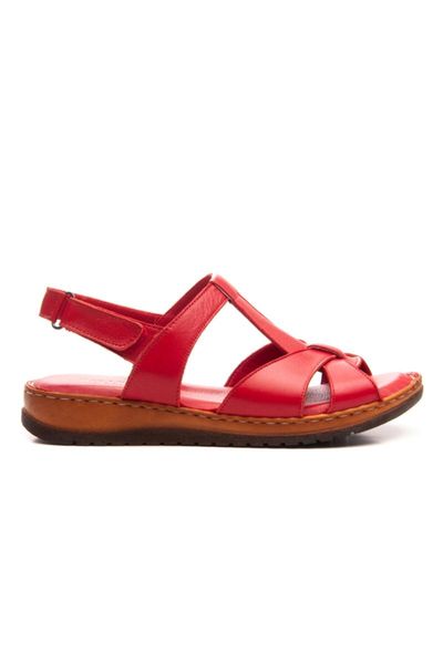 

sandals 211637 red women leather, Black