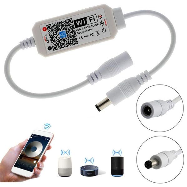 

controllers dc5-28v wireless mini wifi dimmable controller single color led for 2835 5630 5730 strip light app switch