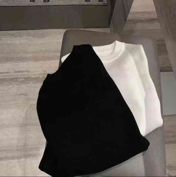 

women's sweaters fashion autumn european high-end custom women's sweater alphabet embroidery large size comfortable warm winter bo, White;black