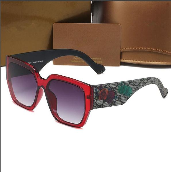 

mens designer sunglasses women luxury sun glasses plated square frame brand fashion goggle 5 color optional with box, White;black
