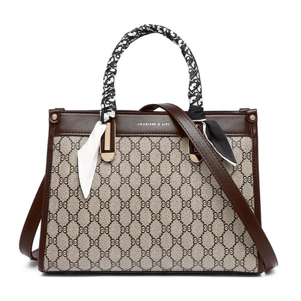 

evening bags 2021 brand fashion printed leather handbag designer women single shoulder bag purse and flower