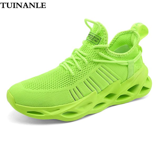 

lover sneakers 2021 fashion plus size 46 light casual shoes women running sneaker breathable walking men shoes green