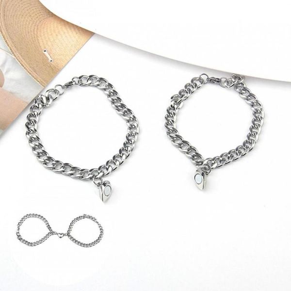 

bangle heart 2pcs modern voguish attraction bracelets lover durable for prom, Black