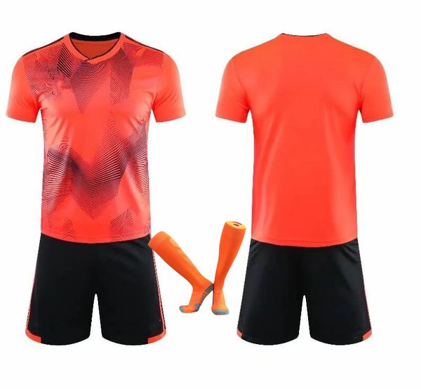 

custom soccer jerseys shorts & socks personalized men's football full kits diy name number logo sponsor for team uniforms orange traini