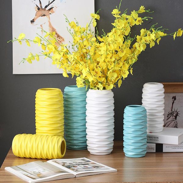 

vases modern europe flower vase wedding decor for homes nordic decoration white ceramic home tablesimple