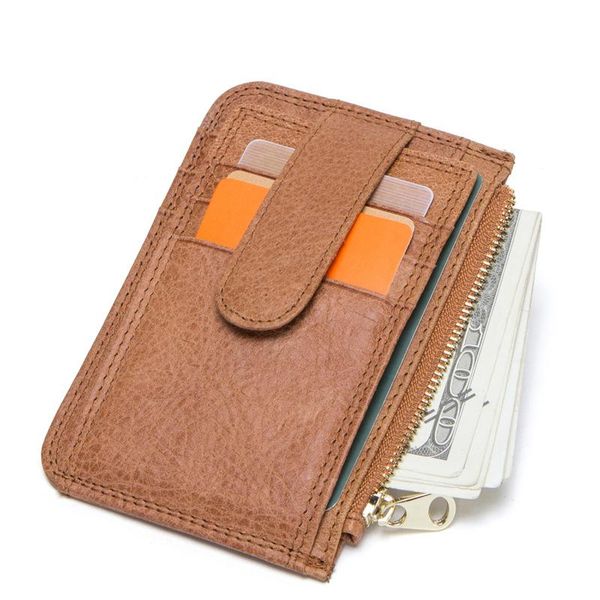 

wallets retro rfid for men casual genuine leather purse package id card holder short male billetera coin pocket, Red;black