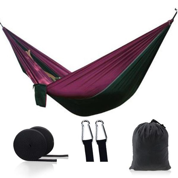 

camp furniture portable camping parachute hammock survival garden outdoor leisure sleeping hamaca travel double hanging bed