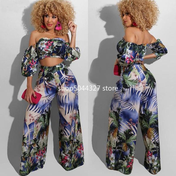 

ethnic clothing 2 piece women set dashiki african long sleeve two crop pants suits print casual outfits africa plus size, Red