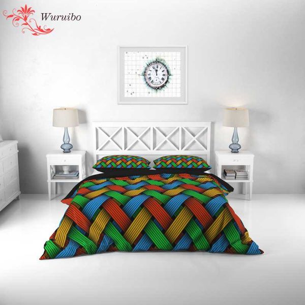 

bedding sets nordic geometric stripe set 2/3pcs 220x240 king single double  duvet cover couple quilt covers (no bed sheet