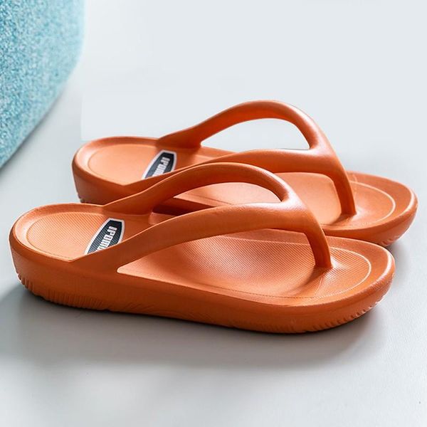 

slippers women flip flops summer beach slides sandals soft sole thick bottom comfort non-slip ladies girls bathroom shoes, Black