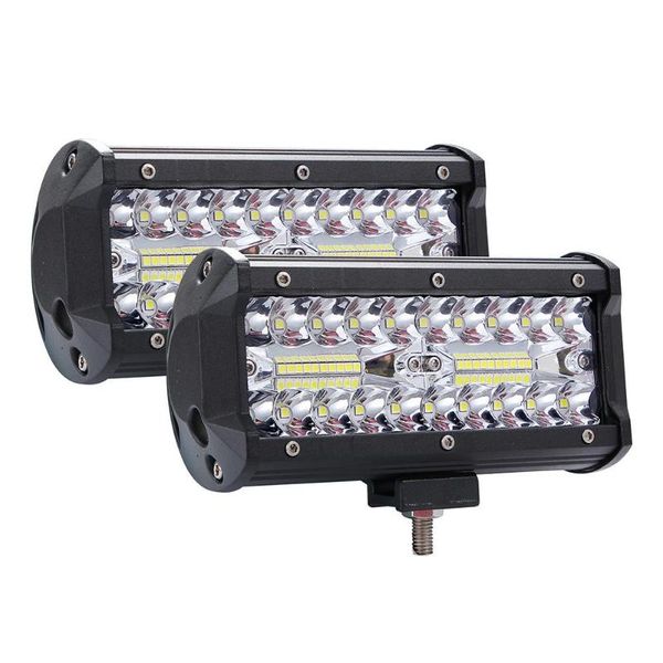 

working light high bright 400w work led 3 rows 7inch 40000lm bar driving lamp 6000k for offroad suv atv tractor trucks