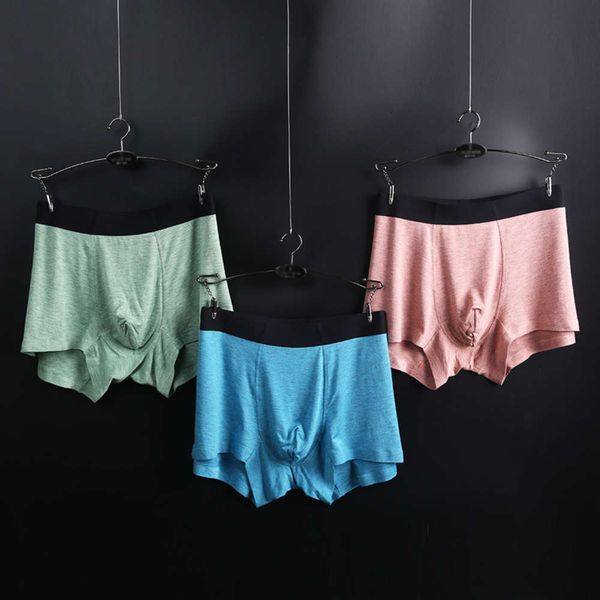 

modal plain comfortable breathable fit flat skin feet men's underwear, Black;white