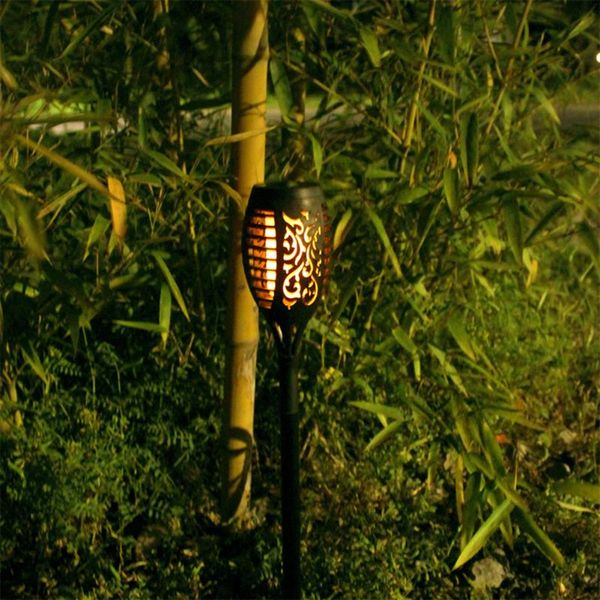 

solar lamps flame torch lamp spotlight landscape decoration waterproof outdoor power led easy installation
