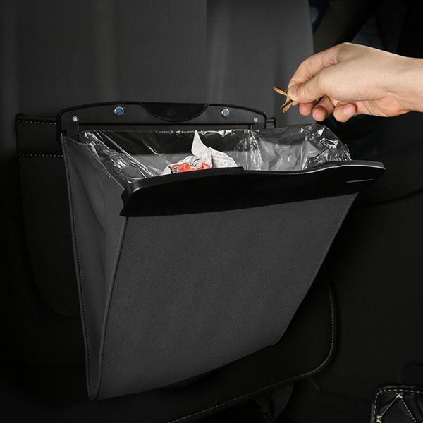 

car organizer trash can garbage holder storage bag accessories auto door seat back visor bin paper dustbin