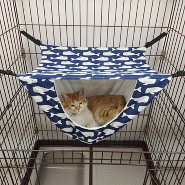 

cat beds & furniture hanging bed comfortable hammock swing pet iron cage breathable supplies