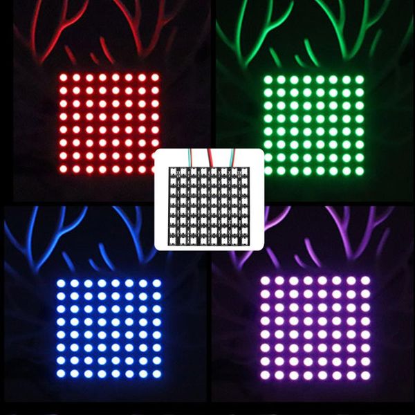 

panel screen 8*8,16*16,8*32 pixel 256 pixels digital flexible ws2812 led module individually addressable full color dc5v modules