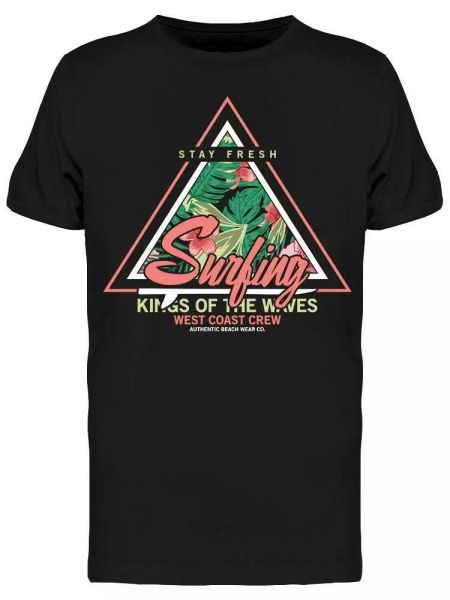 

Kings Of The Waves, Coast Crew Tee Men's -Image by Shutterstock, White;black