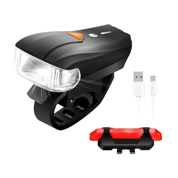 

bike lights mountain intelligent headlight usb chargeable bicycle taillight warning light smart frontlight and rearlight