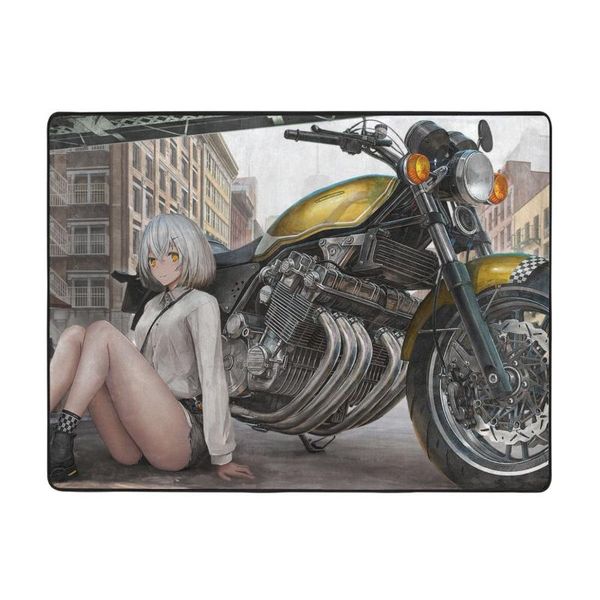 

carpets living room,kitchen,bedroom carpet,girl with bike carpet 63 x 48 in