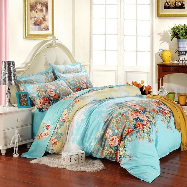 

pure four 12868 all cotton bedding 1 . 8m bedding, quilt cover, three piece sheet set