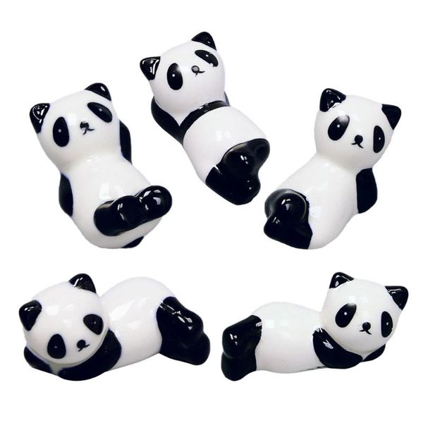 

chopsticks 5pcs panda rest stand flatware organizer (random style)