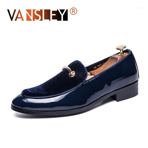 

dress shoes classic men metal decoration patent leather fashion groom wedding italian style big 38-4811, Black