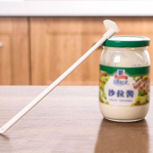 

pastry long bottle scraper cake mold accessories silicone batter spatula 1pcs long handle sauce batter kitchen gadgets