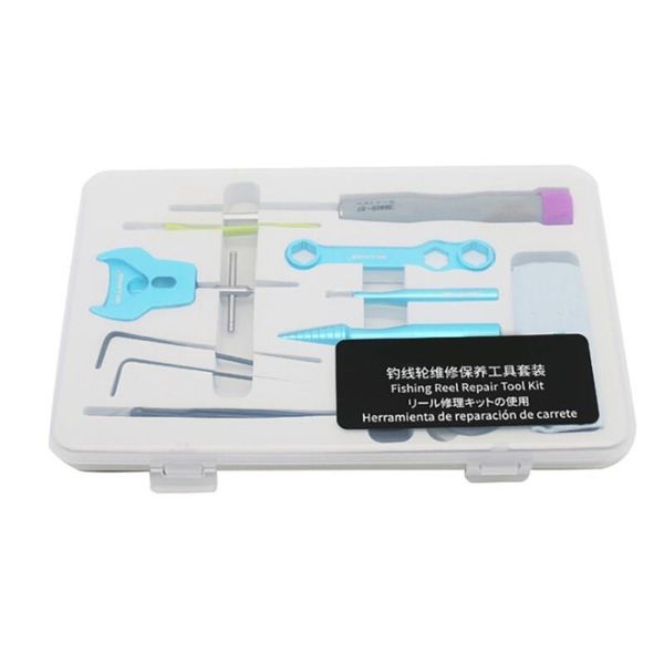 

baitcasting fishing reel matertial repair kits combo maintenance tools spool dismantling device pin collective box reels