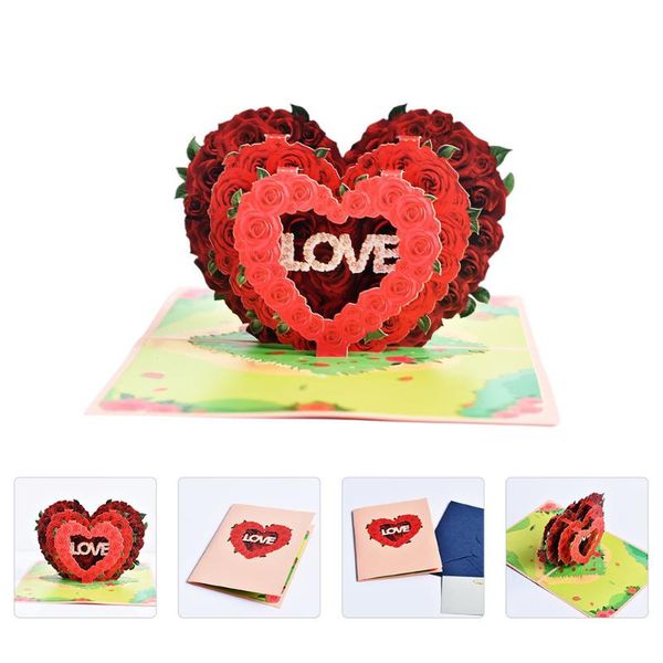 

greeting cards 1 set elegant blessing diy message decoration (assorted color)