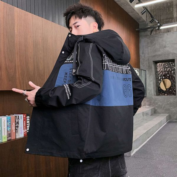 

men's jackets 2021a spring and autumn style boy's jacket fashion design trend d12 5sk8, Black;brown