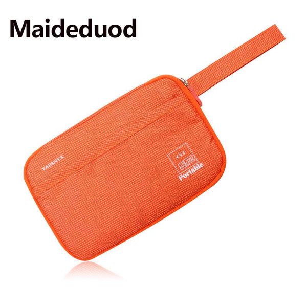 

card holders maideduodpassport cover wallet purse waterproof handy travel id organizer holder storage bag, Brown;gray