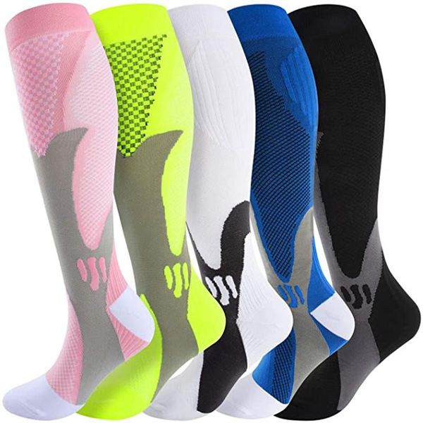 

men's socks compression fit for soccer, men socks, varicose veins, pregnant women, nursing knee high stockings, Black