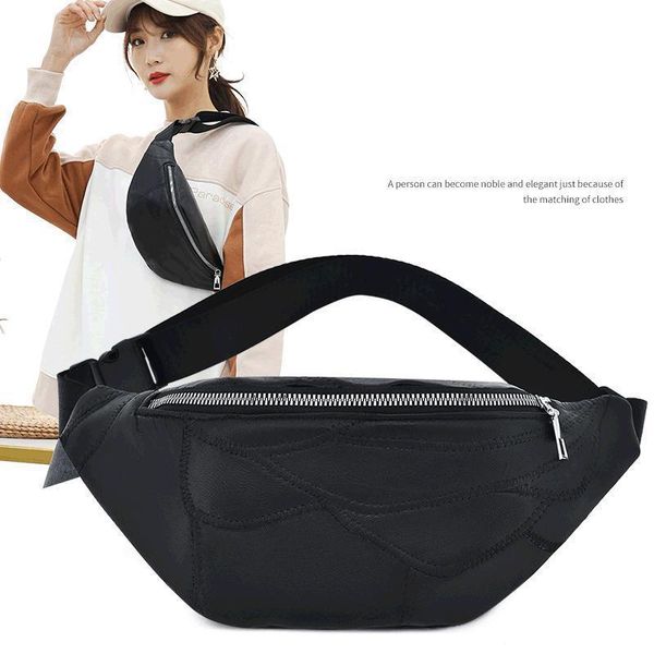 

waist bags 2021 est leather fanny pack bag casual waterproof anti-theft women band belt multi-function heuptas purse