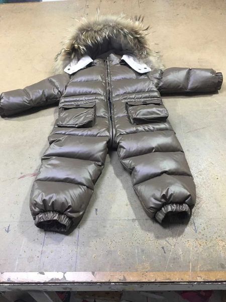 -30 Bambini russi Winter Snowsuit 2021 Abbigliamento per bambini completo ragazzo Piumino impermeabile per vestiti da bambina 1-4 anni soprabito H0909