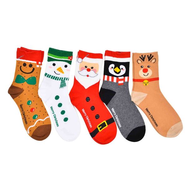 

the winter of santa claus elk warm comfortable stockings, snowman tube, Black;white