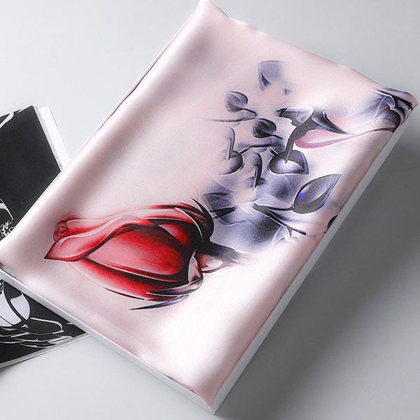 

scarves 100% silk women brand designer scarf beach shawl echarpe wrap mulberry oversize female stoles bandana, Blue;gray