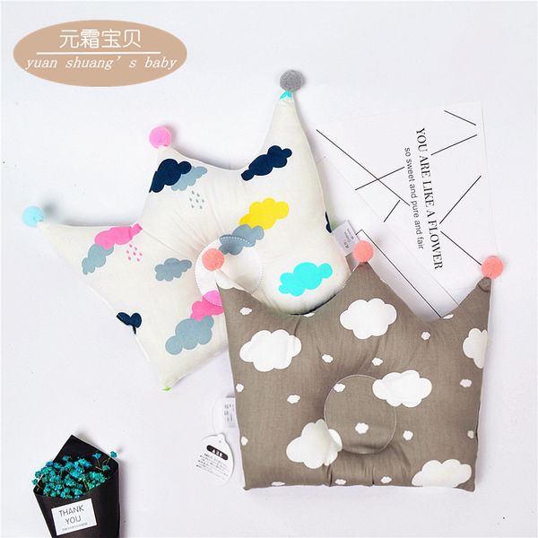 

Mini Pillow Prevents Babies Flat Head Baby Crown Shaping Pillows Children Room Decoration Accessories 0-12 Months, Orange