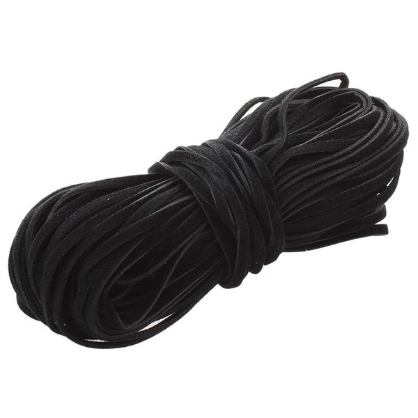 

yarn 18m suede leather string ribbon cord 2mm black diy deco, Black;white