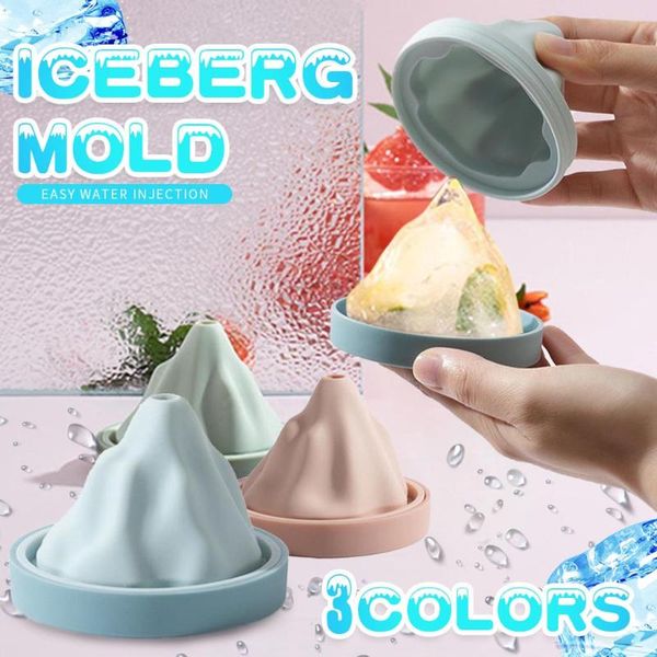 

26# grade silicone ice cube maker snow mountain making mold kitchen tools drinking whiskey e to make baking moulds