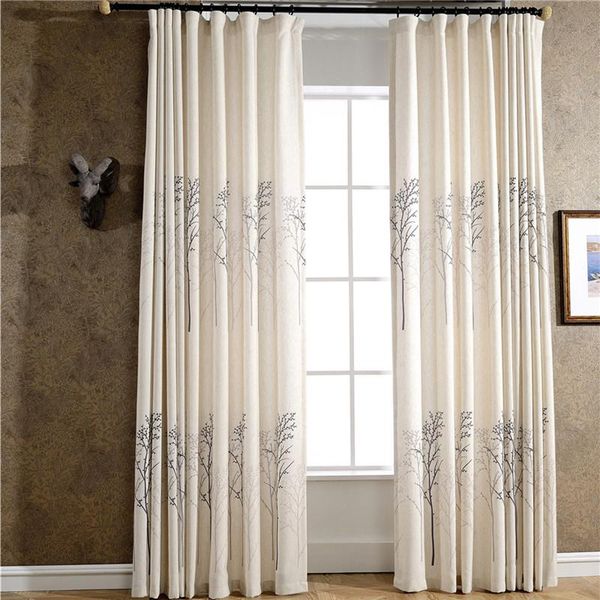 

curtain & drapes tree printed simple kitchen curtains darkening polyester valances jinya home decor durable living room bedroom window door